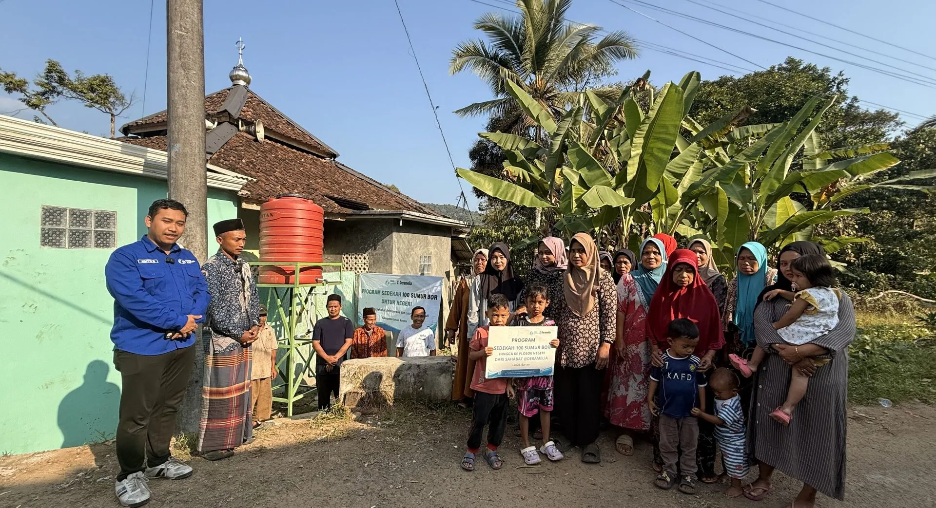 Pembangunan Sumur Bor di Musholla Cihijau, Banten, Telah Selesai