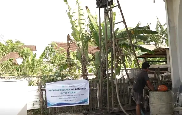 Pembangunan Sumur Bor di Musholla Lombok, NTB, Telah Selesai