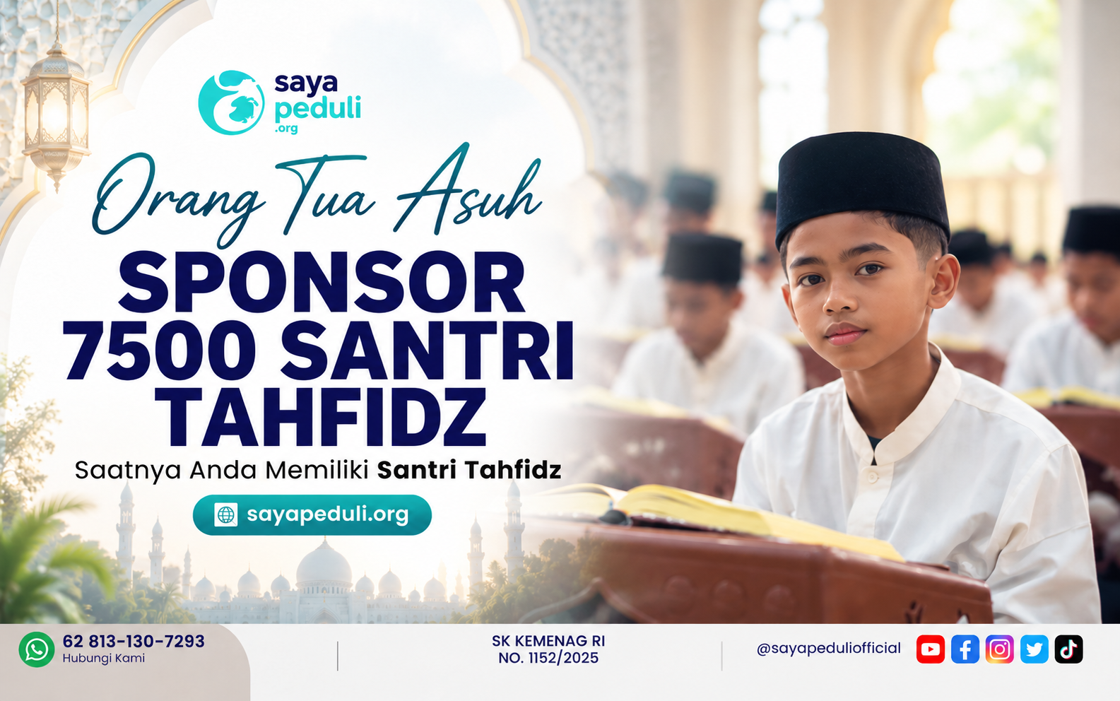 Orang Tua Asuh Untuk 7500 Santri Tahfidz