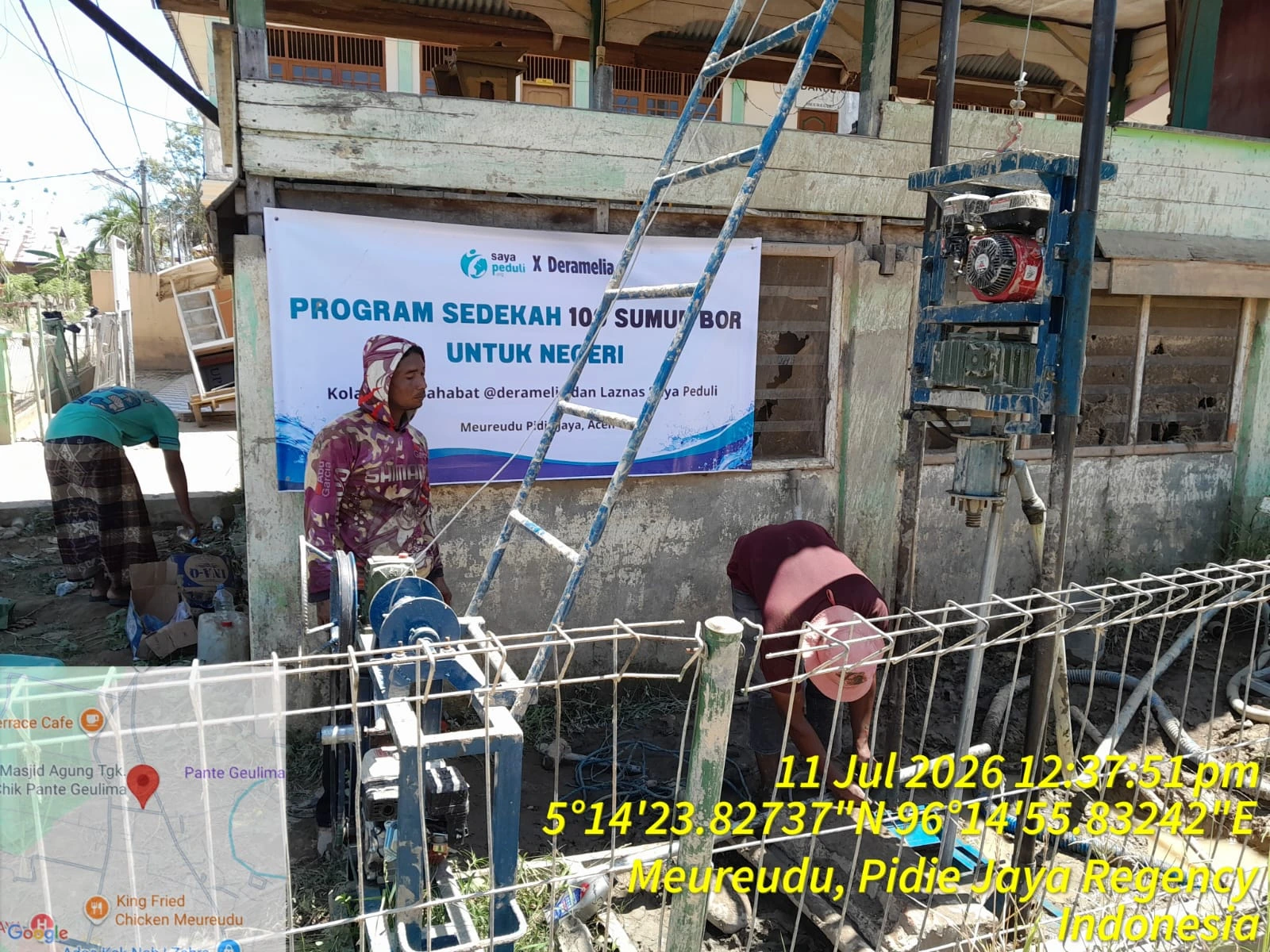 Pembangunan Sumur Bor untuk Panti Asuhan Darul Aitam, Pidie Jaya, Telah Selesai