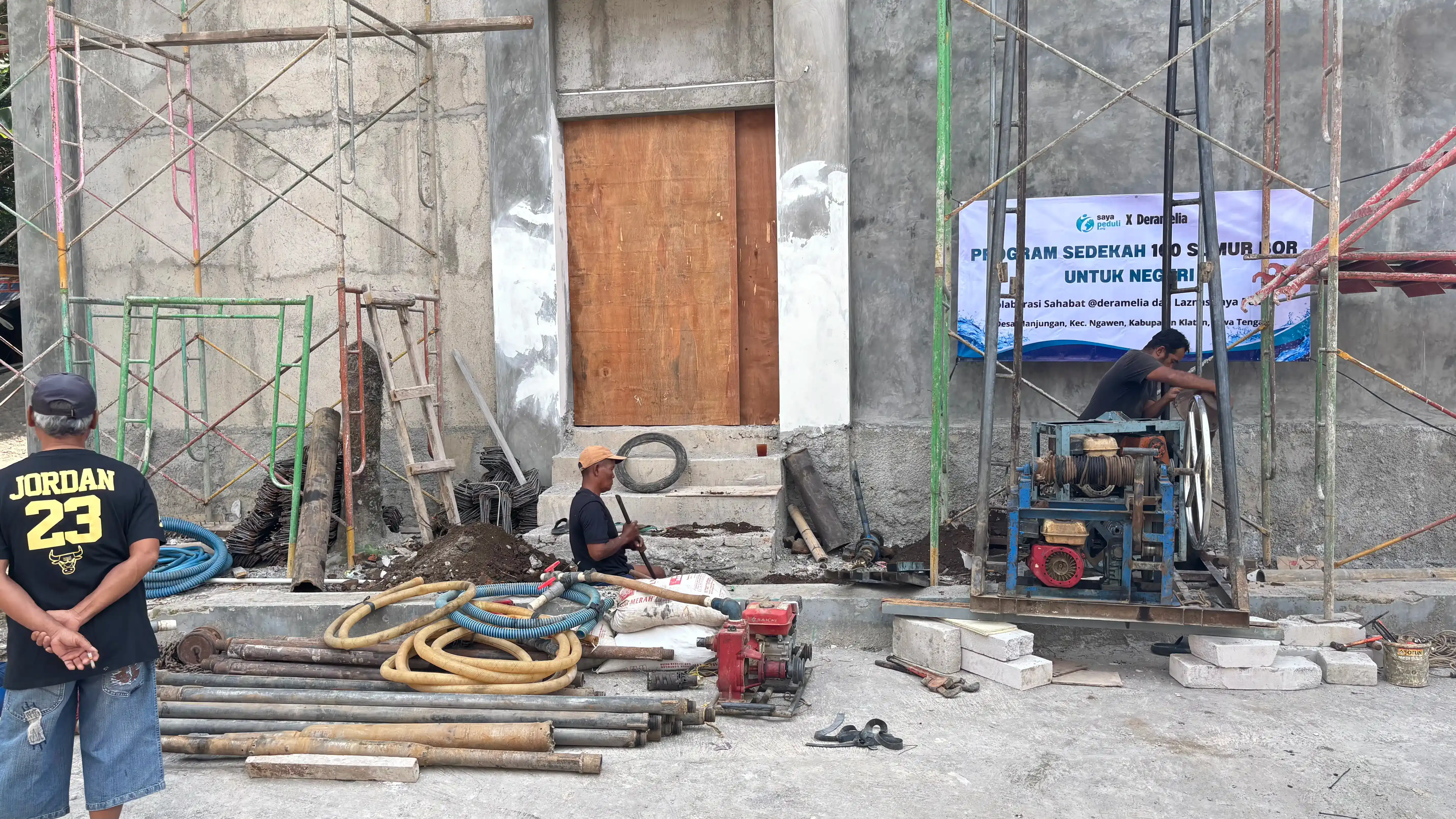 Pembangunan Sumur Bor di Pondok Pesantren Tahfidz Klaten Telah Selesai