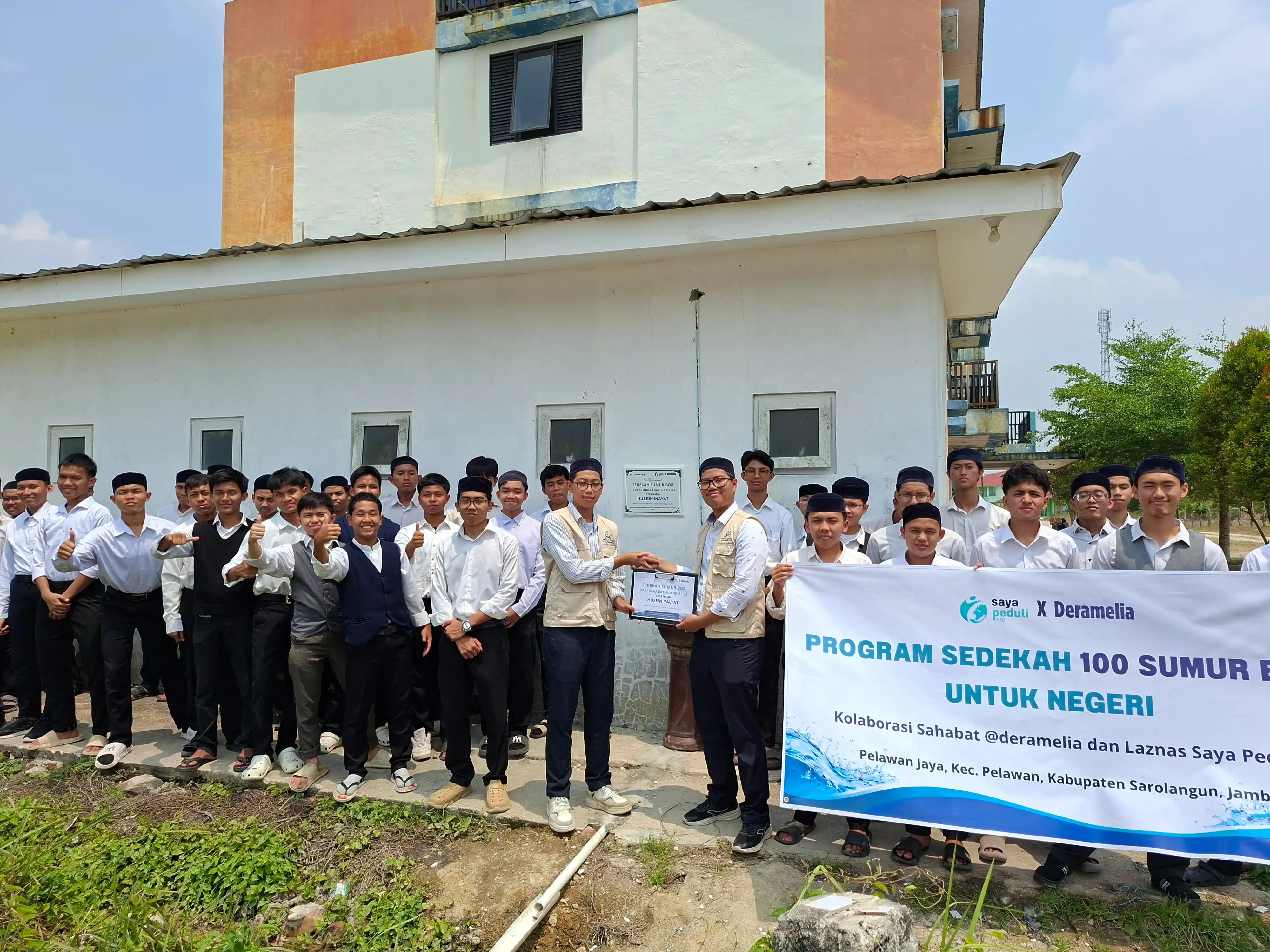 Pembangunan Sumur Bor di Pondok Tahfidz Annafiah Jambi Telah Selesai