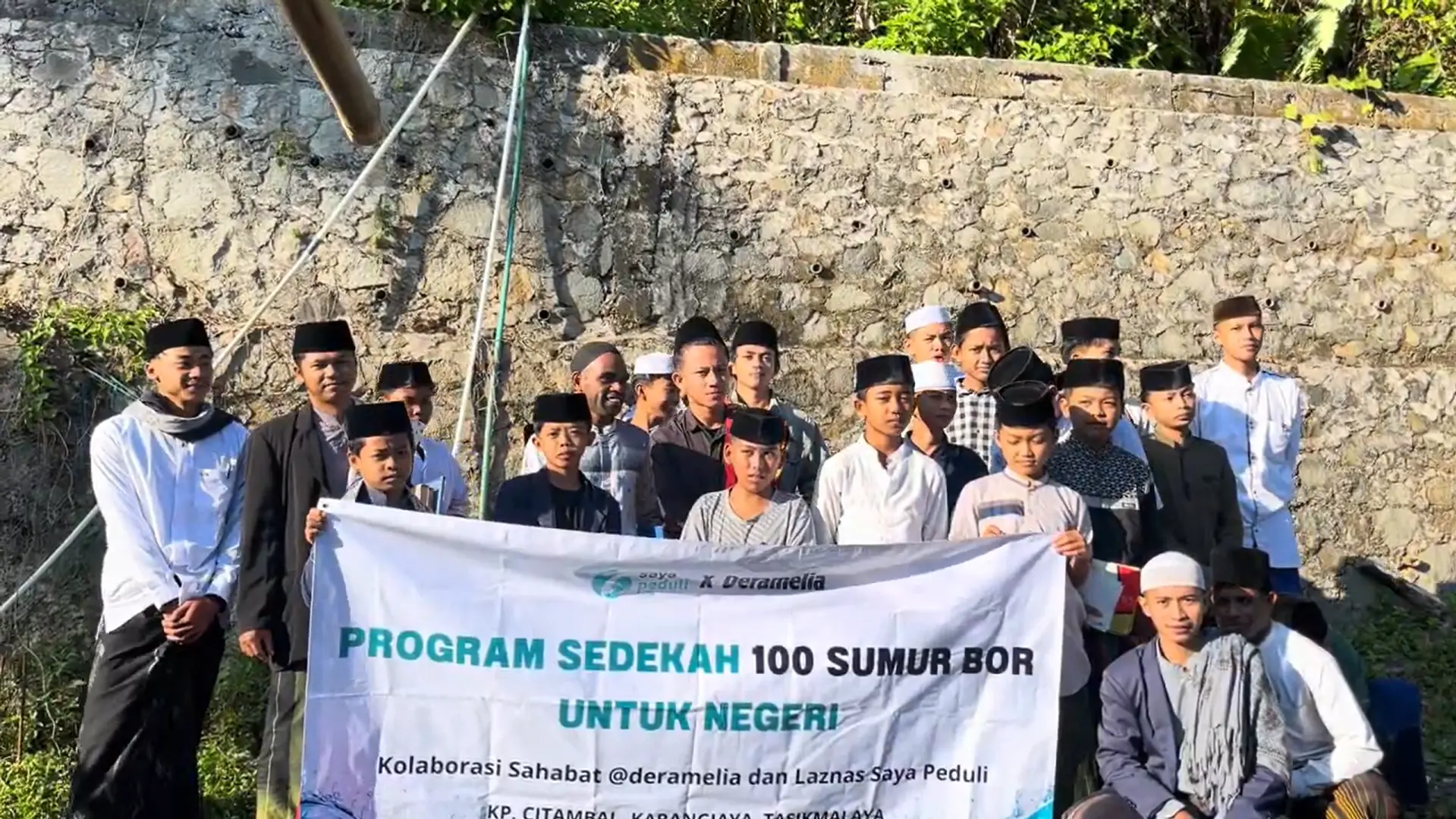 Pembangunan Sumur Bor di Pondok Pesantren Citambal Tasikmalaya Telah Selesai
