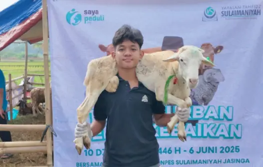 Penyaluran Kurban untuk Penghafal Al-Qur’an di Pelosok Negeri