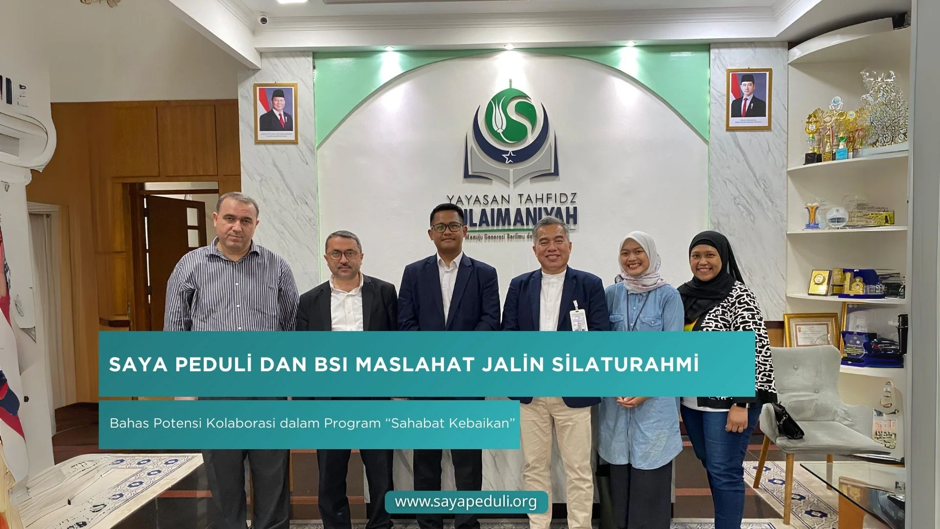 Saya Peduli dan BSI Maslahat Jalin Silaturahmi, Bahas Potensi Kolaborasi dalam Program 'Sahabat Kebaikan'